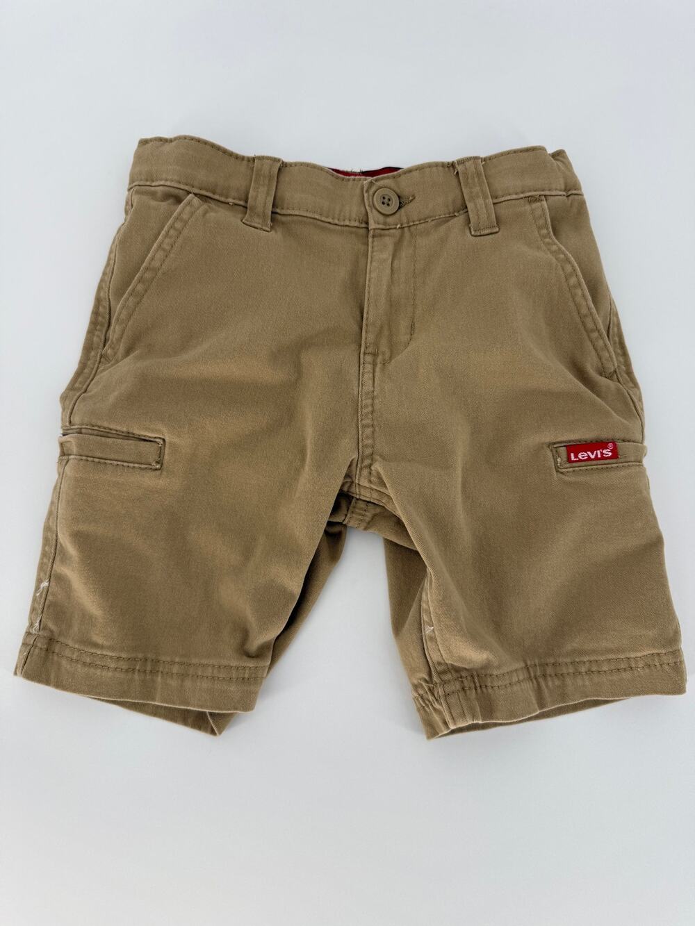 Levi’s Boys Khaki Cargo Shorts Size 7 Stretch Chino Casual Shorts